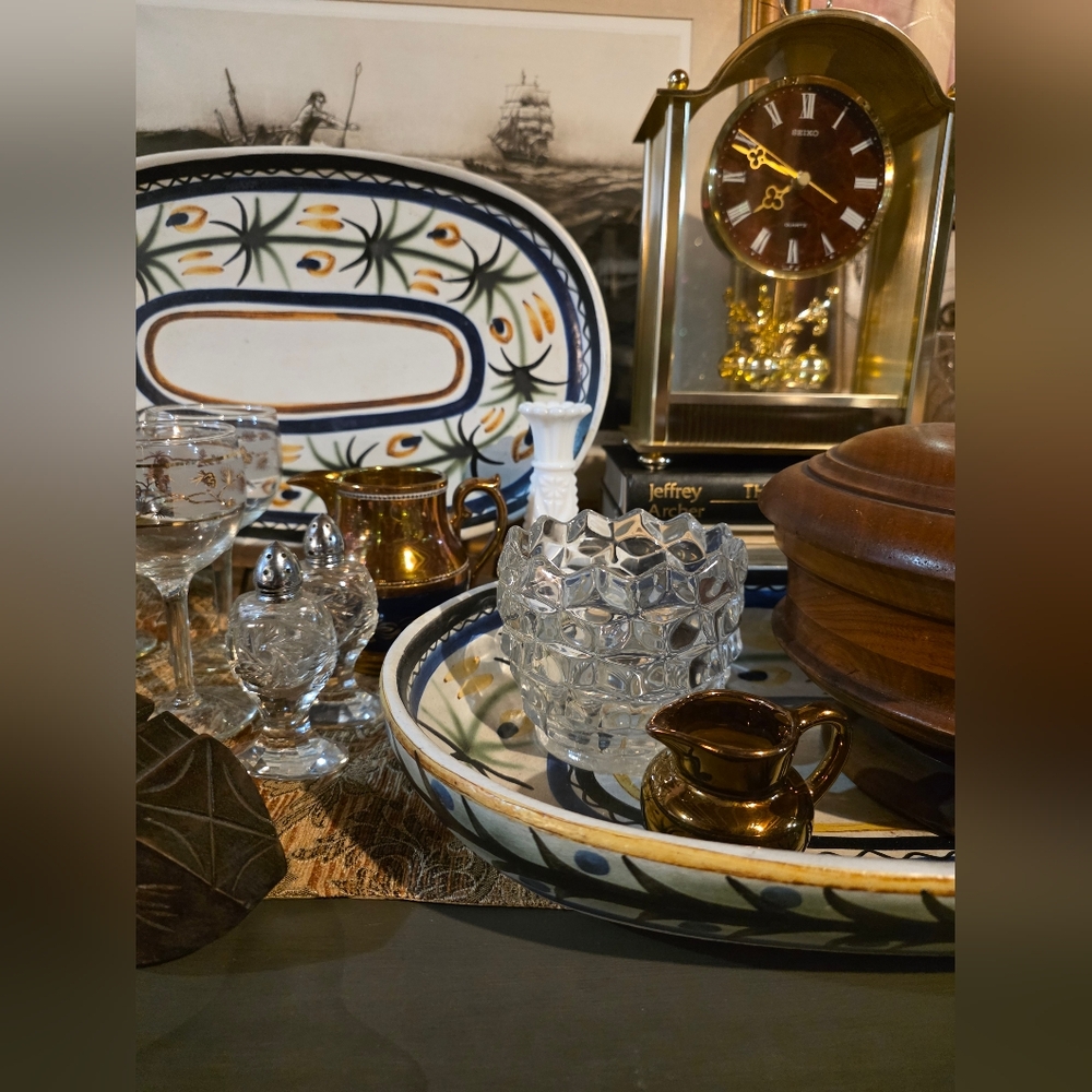 #6 iSpy Viewing Catalogue MCM Dining Room Brass Wood Pottery Glass Gold - Picture 8 of 12